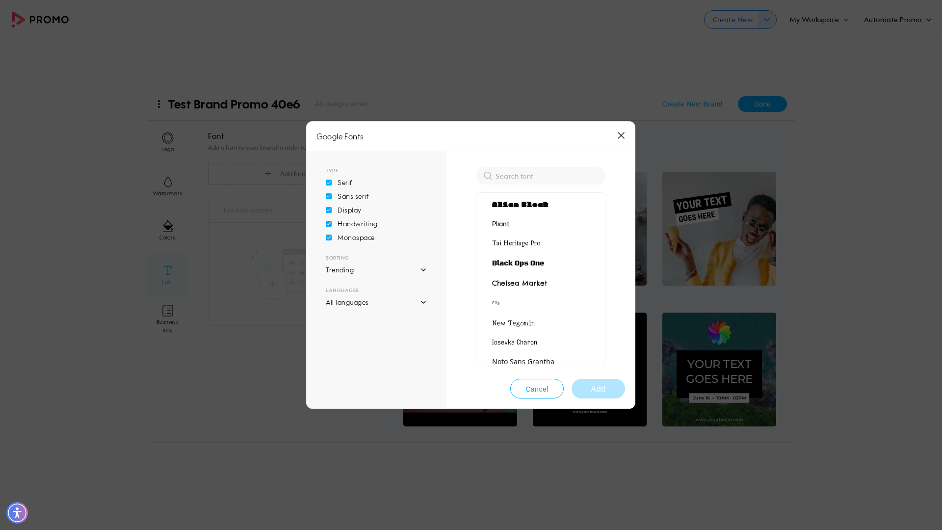 Test failure screenshot